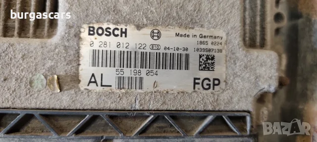 Компютър двигател 55 198 054 / 0 281 012 122 Opel Astra H 1.9CDTI - 120к.с. Z19DTJ комби, снимка 2 - Части - 55295673