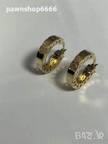 Златни обеци 14 карата 2,62 грама , снимка 4 - Обеци - 54162804