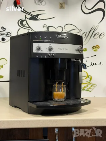Кафемашина кафе автомат delonghi magnifica с гаранция, снимка 4 - Кафемашини - 55516862