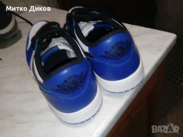 Nike Air Jordan 1 Retro Low OG Game Royal маркови марат. ест. кожа нови №43 US 9.5 UK 8.5 ст. 275мм, снимка 4 - Маратонки - 55513143