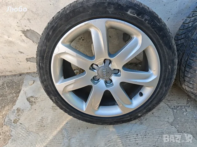 18 5х112 8.5ж ет32 лети джанти за Ауди със зимни гуми 245 45 18 Audi 5x112 8.5j et32 66.6mm, снимка 3 - Гуми и джанти - 55546622