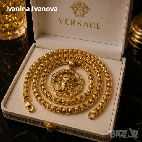 👑 Масивен мъжки ланец с плочка – 85 г / 70 см | 25 €