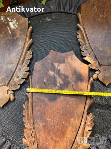 Дърворезбовани поставки за елен, снимка 4 - Декорация за дома - 54238979