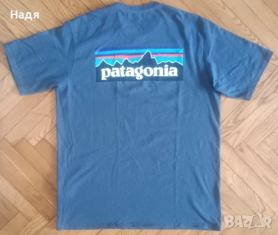 Оригинална Мъжка фланелка Patagonia P-6 Logo Reslonsibili Tee, снимка 2 - Тениски - 55245601
