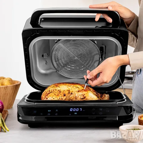 Фритюрник с горещ въздух Cecotec Cecofry FireDome 6000 - Грил без олио, 2400 W, снимка 4 - Фритюрници - 55647432