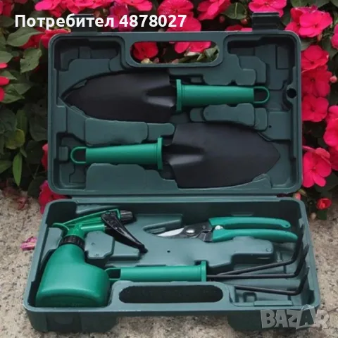 Комплект градински инструменти 5 в 1 с куфар – всичко необходимо за засаждане и поддръжка, снимка 12 - Градински инструменти - 55680440