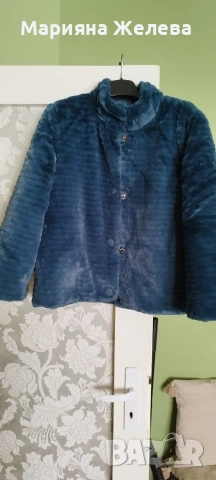 Дамско яке-кожухче късо с две лица, снимка 5 - Якета - 54306196