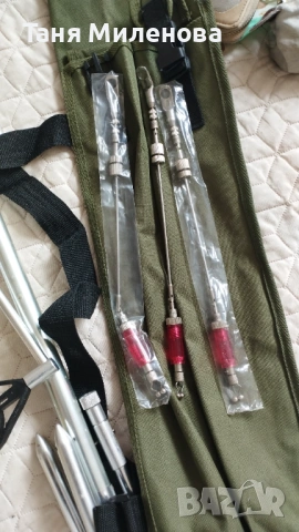 Стойка за риба 3 въдици, висококачествена инокс