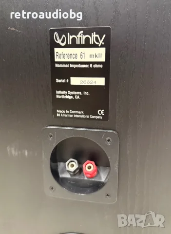 🔈Ретро трилентови подови тонколони INFINITY Reference 61 MK2  - 150-200W - 6 ома🔈, снимка 6 - Тонколони - 55508289