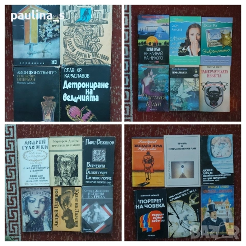 Винтидж и нови книги, романи на различна тематика над 50 различни броя 