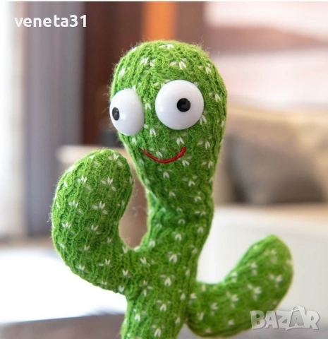 Пеещ и танцуващ кактус на български и английски ♥️, снимка 3 - Музикални играчки - 54009245