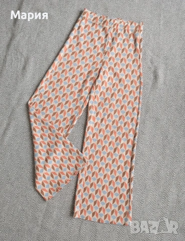 Pull&Bear широк панталон с принт, снимка 4 - Панталони - 54088452