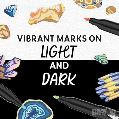 Нови Акрилни маркери Sharpie 5 цвята Earth Tones за декорация с фини върхове, снимка 6 - Други - 53960720