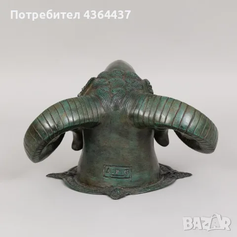 Голяма бронзова глава на елен, фонтан-чешма  от „Арт Галерия“, снимка 5 - Декорация за дома - 55473499