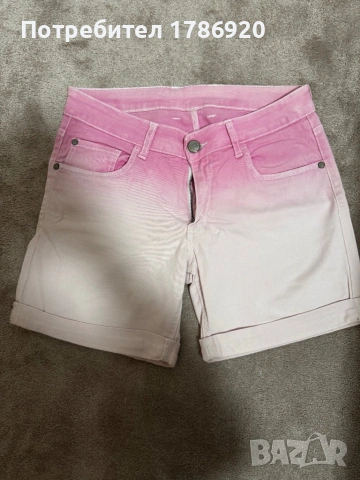 🌸 Дамски къси панталони в розово градиент - лятна нежност! 🌸, снимка 2 - Къси панталони и бермуди - 51827352