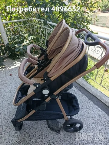 Количка Chipolino Duo Smart 3в1, Столчета за кола, Столчета за хранене Milk Shake, Обиколници Cotton, снимка 3 - Стоки за близнаци - 55408995