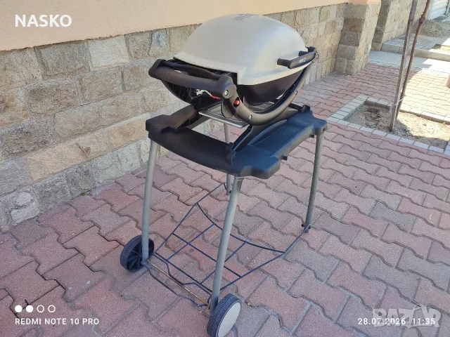 ГАЗОВО БАРБЕКЮ WEBER Q1000, снимка 3 - Барбекюта - 55458911