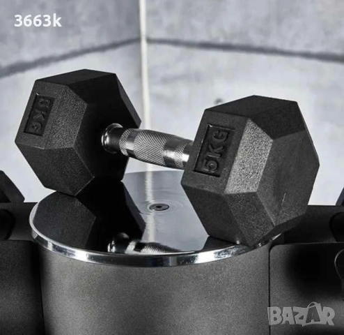 НАЙ-ДОБРА ЦЕНА! Професионални шестоъгълни хекс Дъмбели, Hex Dumbbells , снимка 4 - Фитнес уреди - 54625550