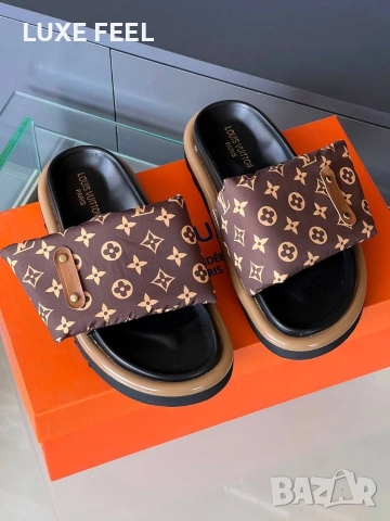 Louis Vuitton ⚜️Дамски Чехли 36-40н , снимка 2 - Чехли - 54901367