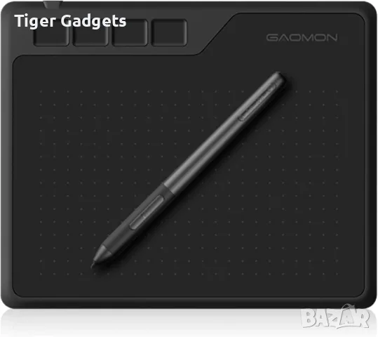 GAOMON S620 Pen Tablet с безбатерийна писалка, 8192 нива на натиск, 4 програмируеми бутона
