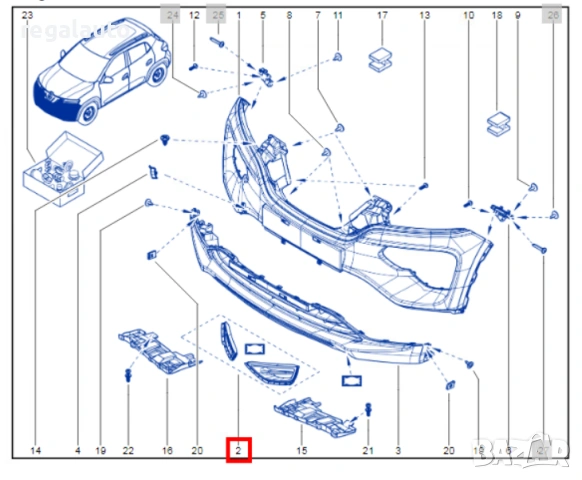 263291150R,261A34213R,ляво капаче под халоген DACIA SPRING Electric 2019-, снимка 2 - Части - 54450906