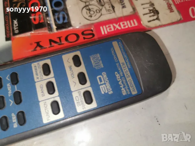 SHARP PRMCG0107AWSA AUDIO REMOTE 2407260845H2E7R, снимка 4 - Ресийвъри, усилватели, смесителни пултове - 55400127