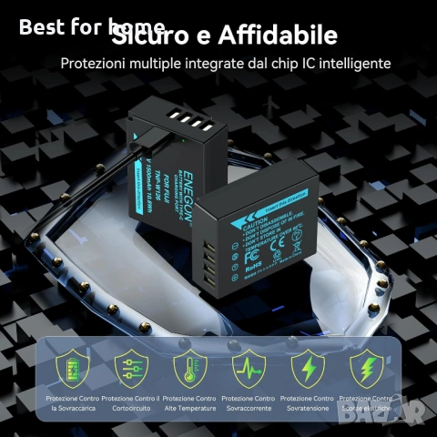 ENEGON NP-W126/W126S USB-C директно зареждане , снимка 7 - Друга електроника - 54445530