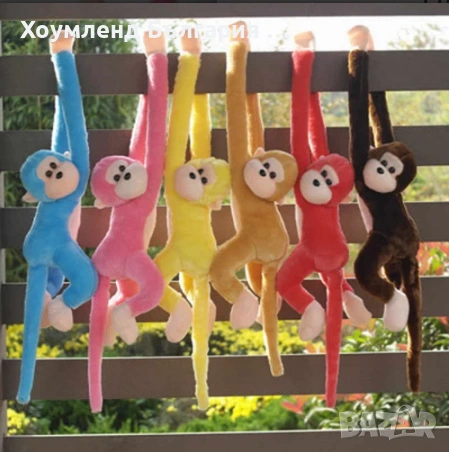 Плющена играчка маймунка със звуци 5,0 йх 10 см, снимка 2 - Плюшени играчки - 54411064
