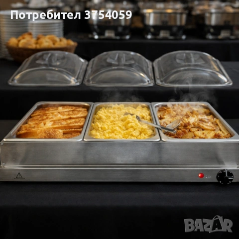 Електрически нагревател за бюфет 2 в 1 - винаги топла храна