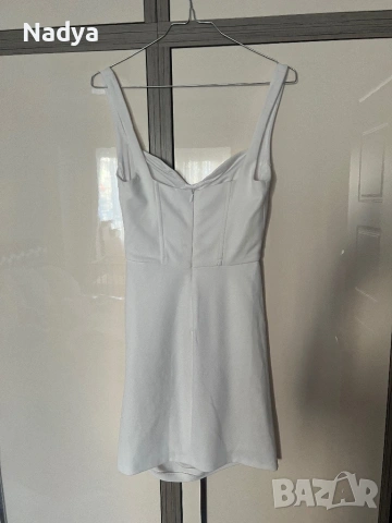 Къса бяла рокля Zara, снимка 2 - Рокли - 54137908