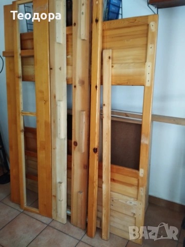 Двуетажно легло с матраци 82/189, снимка 2 - Спални и легла - 54941006