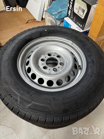 Гуми с Оригинални джанти 225/75 R16 C Continental VanContact Winter Свалени  от чисто нов HYMER 4x4 , снимка 2 - Гуми и джанти - 54549631