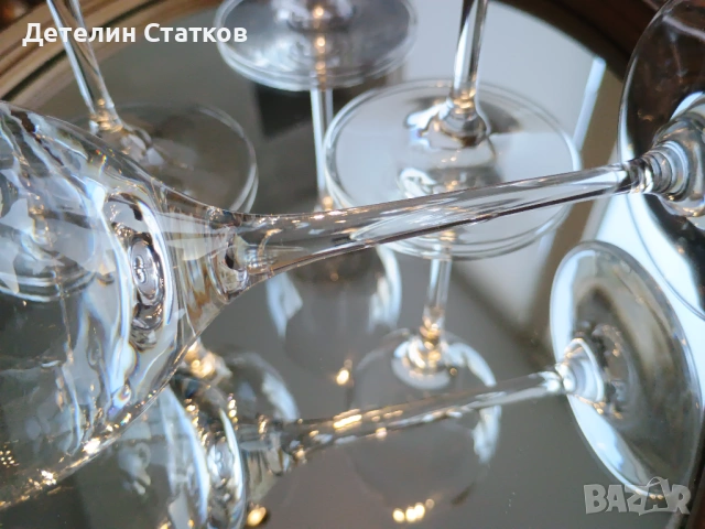 Кристални чаши за вино 4 бр., снимка 4 - Чаши - 54402092