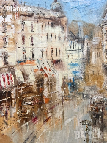 КАРТИНА МАСЛО СТАРА СОФИЯ ДИМИТЪР ВЕЛИЧКОВ 2016 Г., снимка 3 - Картини - 54068775