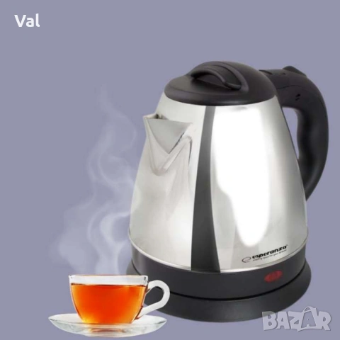 Електрическа кана Spring, 1350W, 1 л., Сребрист, нерък, стомана, снимка 5 - Кани - 54922575
