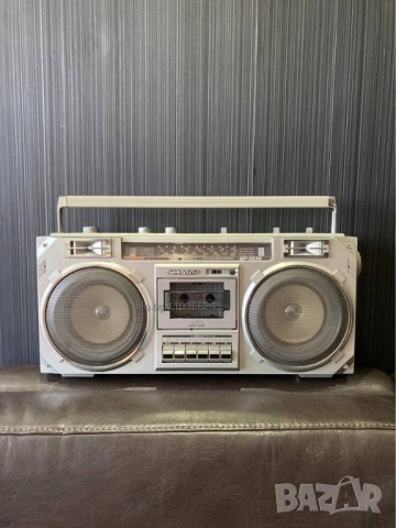 	SHARP GF-7474Z VINTAGE RETRO BOOMBOX радио касетофон, снимка 3 - Радиокасетофони, транзистори - 54451446