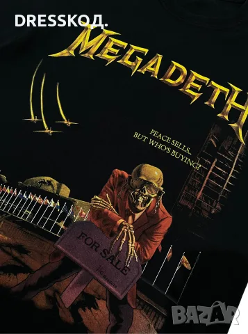 Megadeth мъжка метал тениска, M размер , снимка 3 - Тениски - 55315700