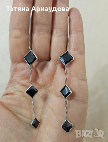 Елегантни, стилни сребърни обеци 