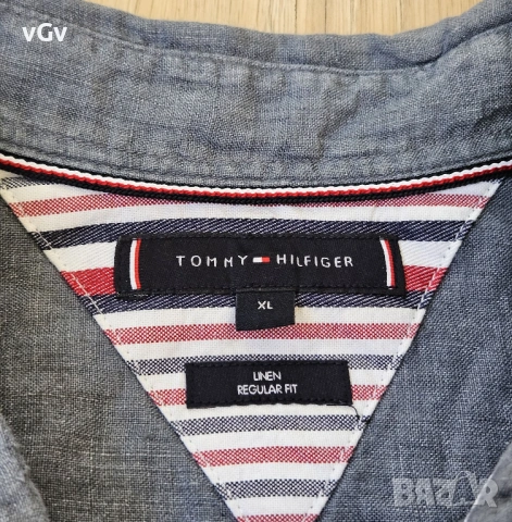 Мъжка ленена риза Tommy Hilfiger Linen - XL/XXL, снимка 3 - Ризи - 54165052