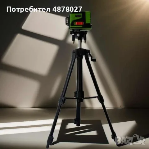 4D Лазерен Нивелир с 16 Линии (Четири Точков), Самонивелиращ се, със Зелен Лазер с тринога, снимка 15 - Измервателни инструменти - 55604312