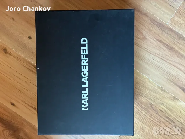 Чисто нови бели мъжки обувки KARL LAGERFELD, size 44, снимка 6 - Маратонки - 55625767