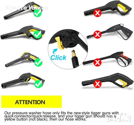 Маркуч за водоструйка Karcher дължина 10м 15м с бърза връзка, снимка 5 - Парочистачки и Водоструйки - 55661941