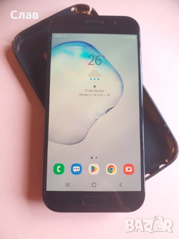 Samsung A5 2017/32gb Amdroid 10/черен, снимка 2 - Samsung - 39440663