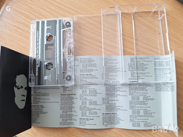 Аудио касета Metallica - The Black Album, Чисто нова, запечатана, рядка, UK издание, снимка 3 - Аудио касети - 54699294
