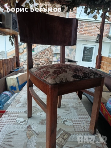 Масивен дървен стол, снимка 2 - Столове - 54070201