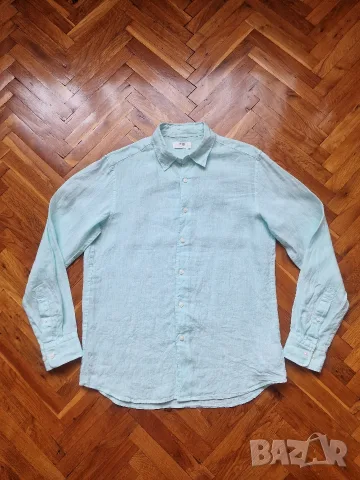 Страхотна мъжка ленена риза UNIQLO размер S , 100% лен 