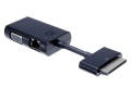HP HSTNN-F03D Dock адаптер (VGA + LAN / Ethernet) за HP лаптоп лаптоп, снимка 1