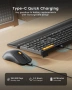 ProtoArc Bluetooth безжична клавиатура и мишка, презареждаща се QWERTZ layout, снимка 8