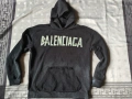 Оригинално худи Balenciaga Tape Type Ripped Pocket Hoodie (Размер XL), снимка 15
