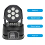 DMX-512 Мини движеща се глава 4 в 1 RGBW LED сценично осветление Стробоскопично осветление , снимка 2